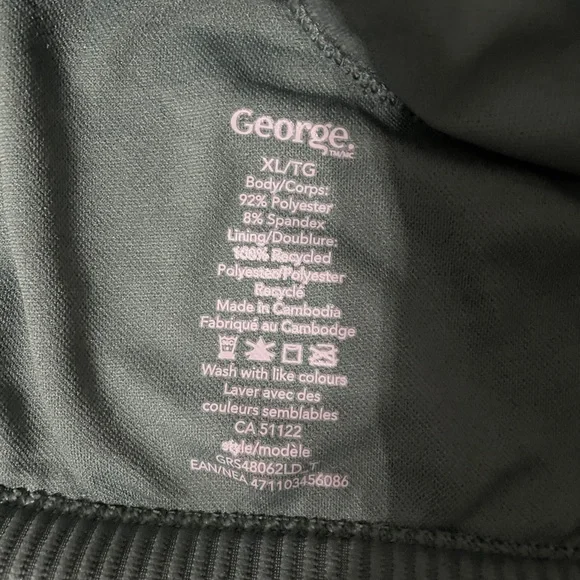 George Dark Green Ribbed Bikini Set - Picture 2 of 2